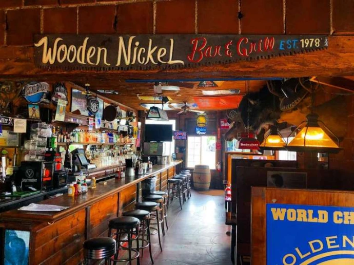 Interior view of the Wooden Nickel, Highwood, IL